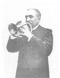 Franquin playing a cornet
